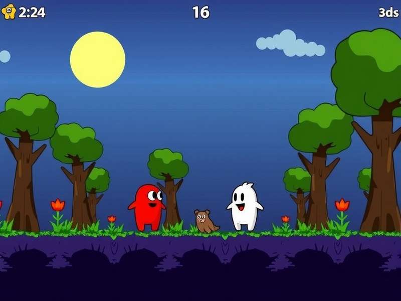 Fall Guys characters racing through a colorful obstacle course