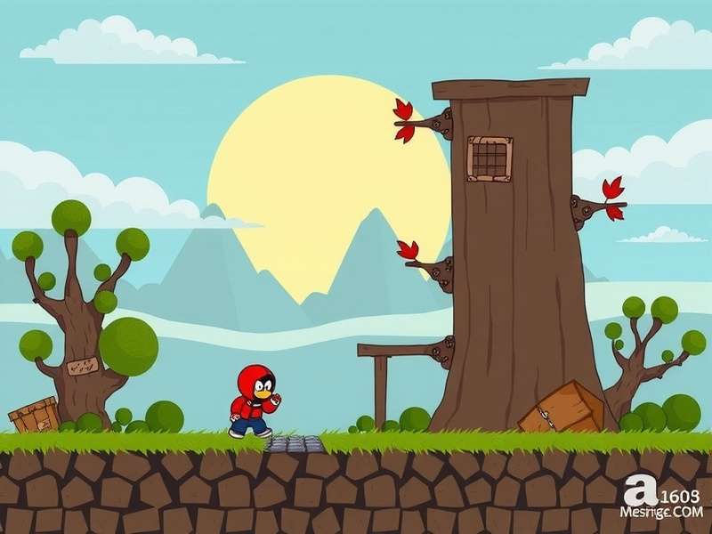 Colorful Fall Guys character beans racing and tumbling in a chaotic obstacle course