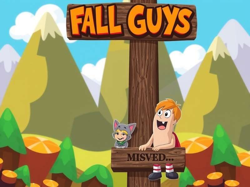 Fall Guys colorful characters racing through an obstacle course