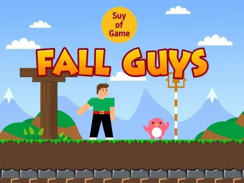 Group of friends playing Fall Guys together on Nintendo Switch consoles