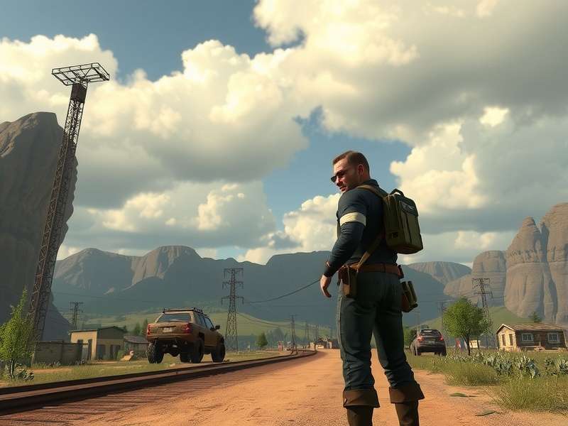 Fall Guys colorful obstacle course with multiple bean characters