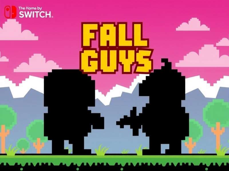 Fall Guys full game showcase with multiple beans on colorful obstacle course