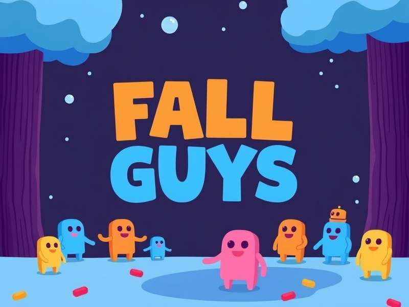 Fall Guys colorful characters racing on Steam platform