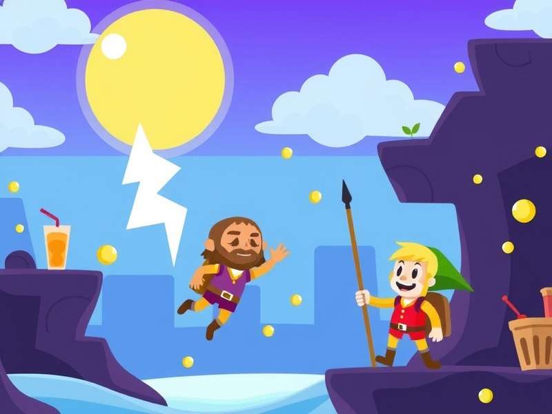 Fall Guys characters celebrating victory on colorful obstacle course