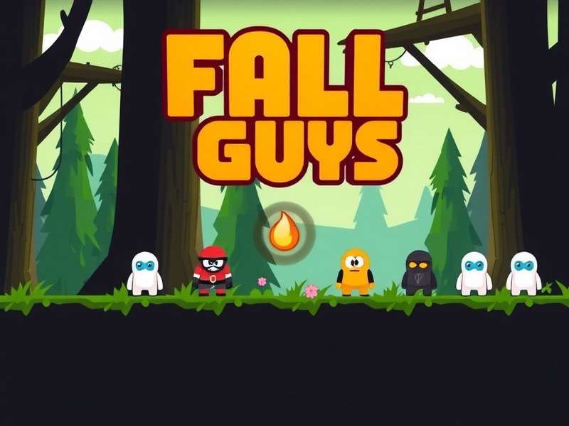 Fall Guys colorful gameplay scene