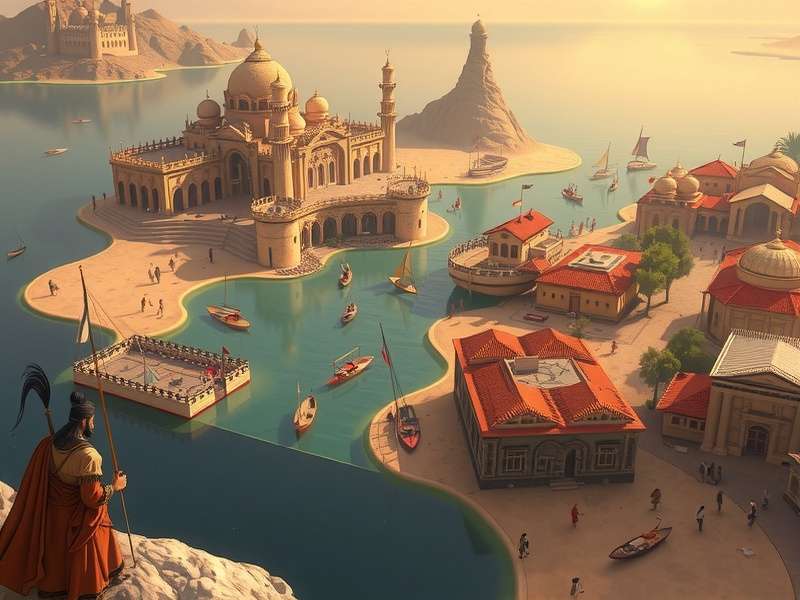 Colorful abstract representation of Fall Guys bean characters in a chaotic race