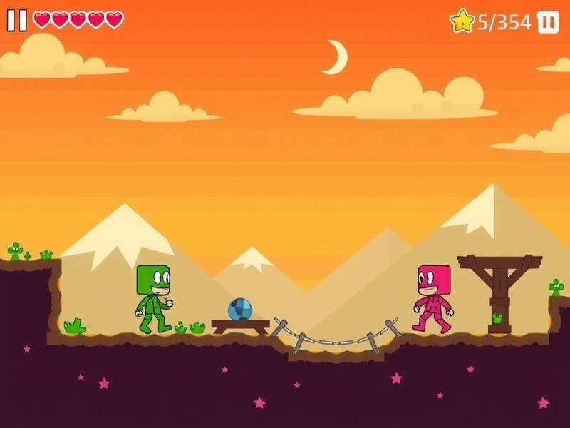 Colorful gaming setup with controller and Fall Guys inspired colors