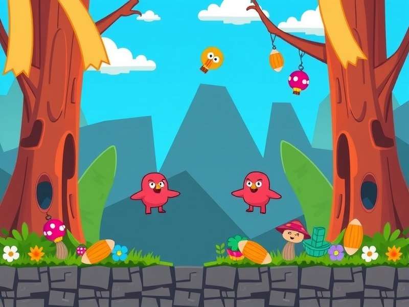 Fall Guys colorful characters running on a Windows PC screen