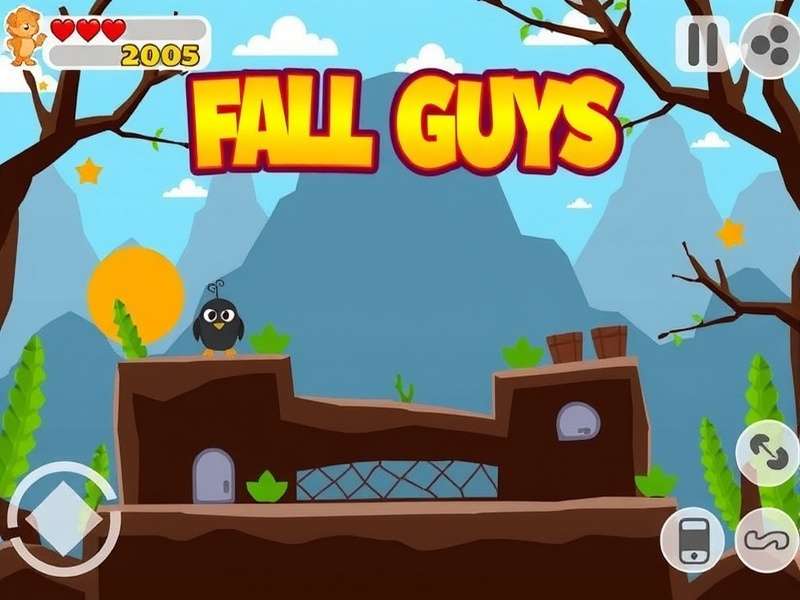 Fall Guys characters racing through obstacle course 2025