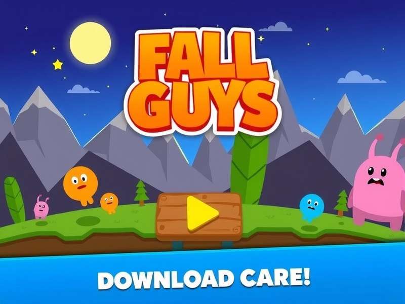 Fall Guys characters running with storage icons