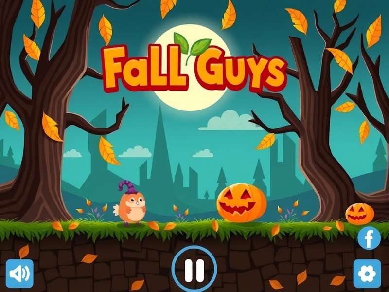 A vibrant collage of Fall Guys characters competing in various obstacle course rounds