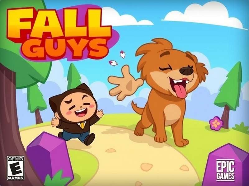 Fall Guys colorful characters racing on Epic Games platform