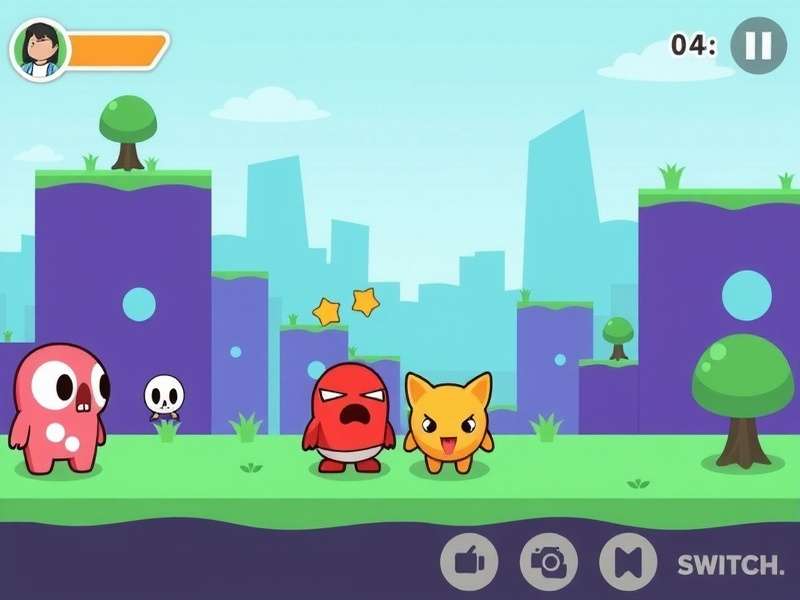 Visual diagram of Fall Guys Nintendo Switch Joy-Con button layout