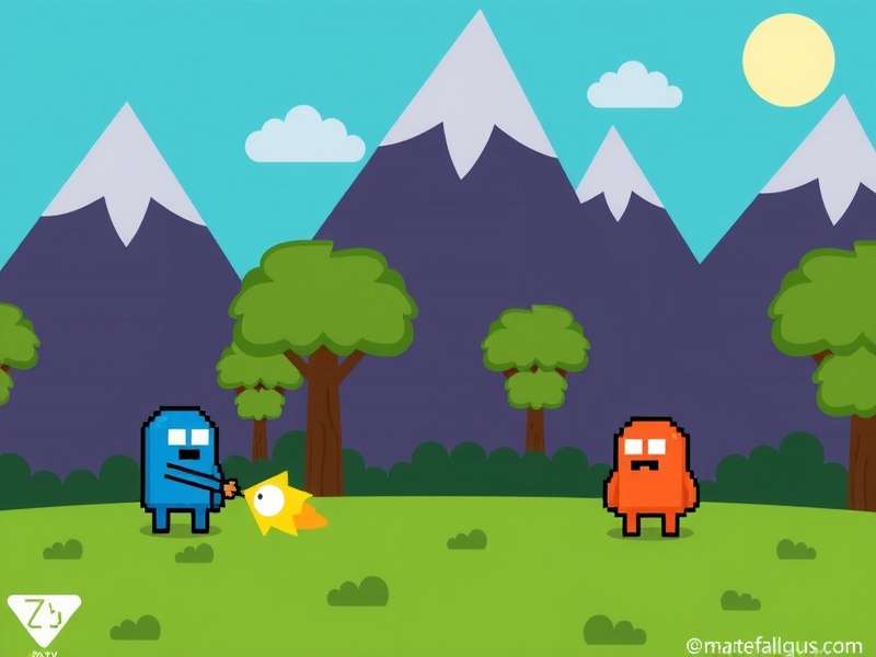 Fall Guys characters racing through a colorful obstacle course