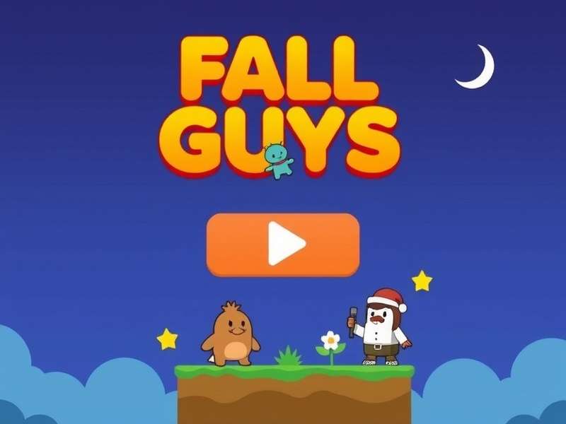 Fall Guys PC gameplay showing characters racing