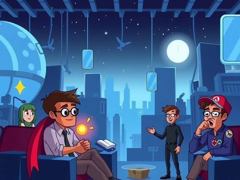 Fall Guys characters celebrating with Epic Games logo in background