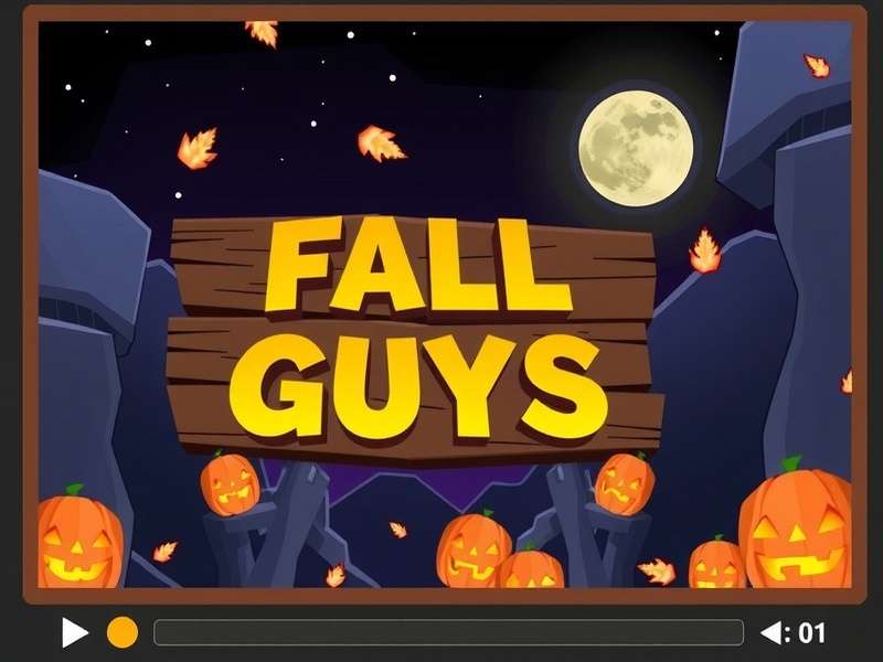 Fall Guys characters in a colorful race