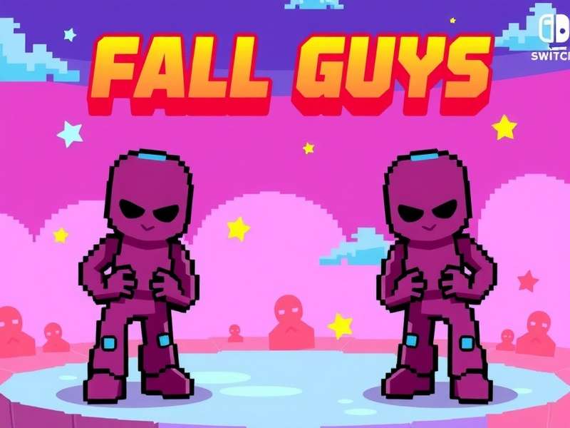 Nintendo Switch player using motion controls in a Fall Guys match