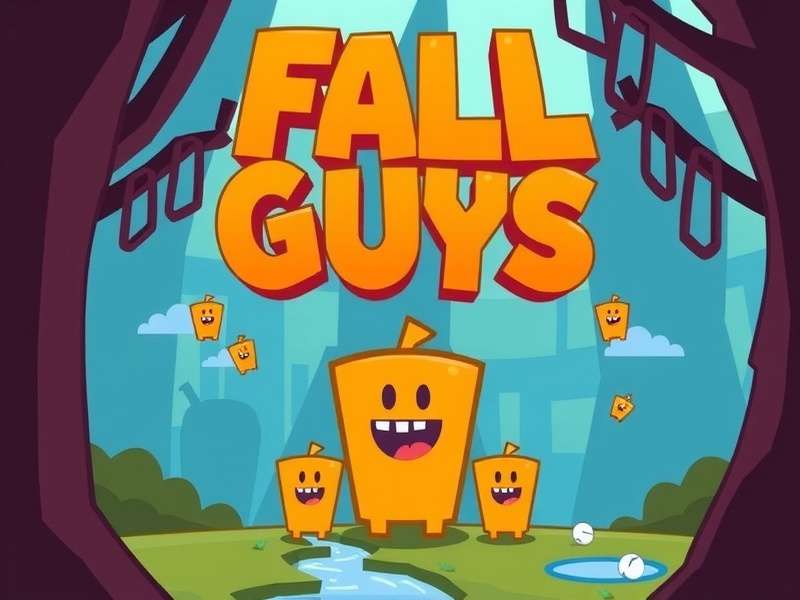 Fall Guys colorful characters in a chaotic race