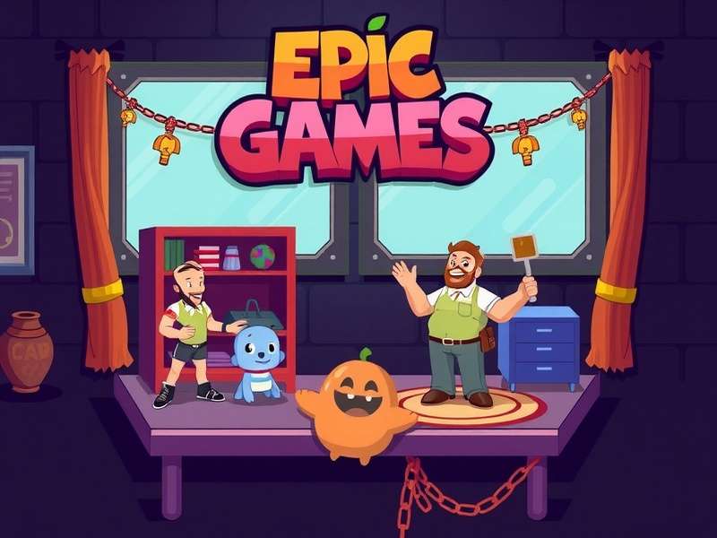 Colorful Fall Guys characters racing in a chaotic obstacle course