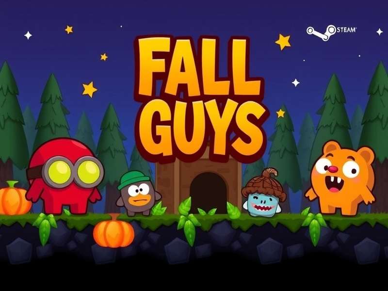 Fall Guys characters representing the game's departure from Steam platform