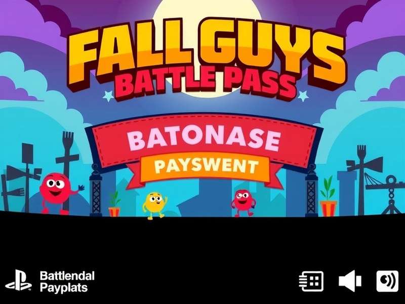 Fall Guys Battle Pass Season rewards showcase with colorful costumes and crowns