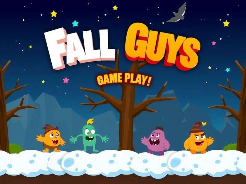 Fall Guys colorful jellybean characters on Epic Games platform