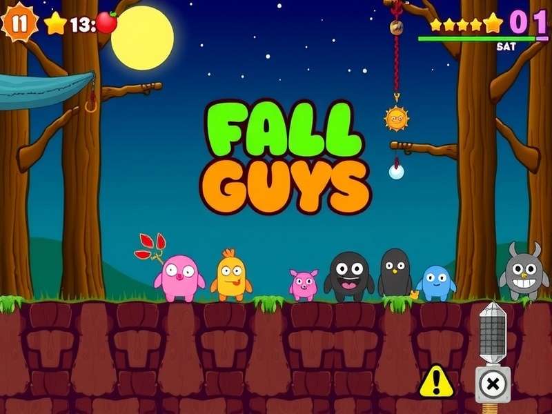 Fall Guys PC Game featuring colorful bean characters on a obstacle course