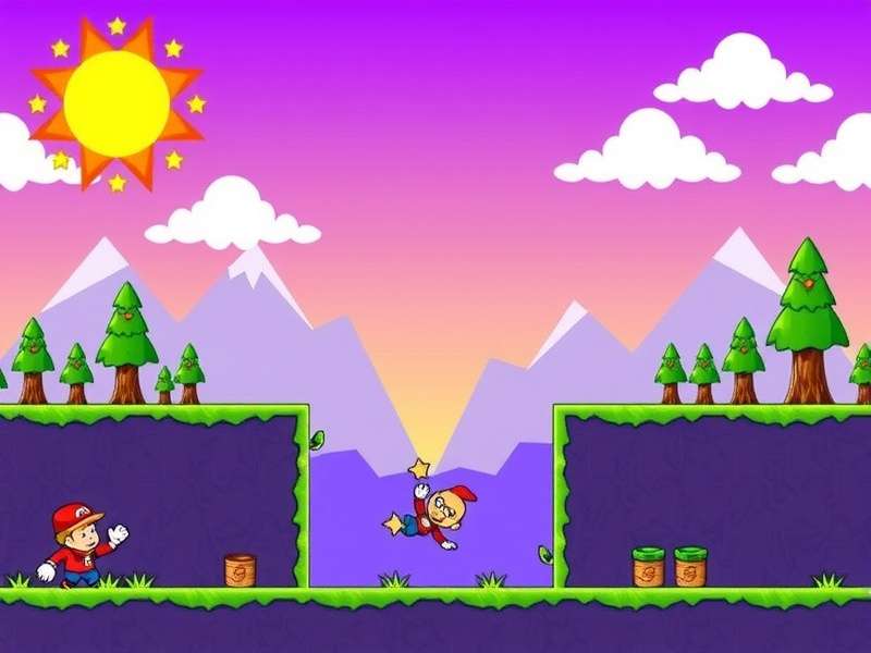 Fall Guys PC Split Screen local multiplayer gameplay with two players on the same screen