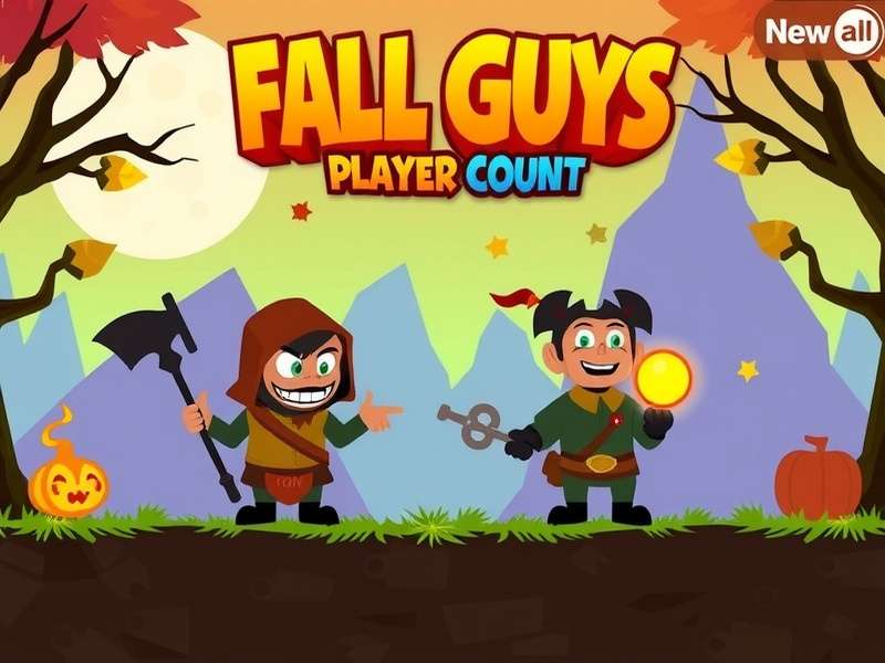 Fall Guys player count chart showing weekly active users from Q1 2024 to June 2025