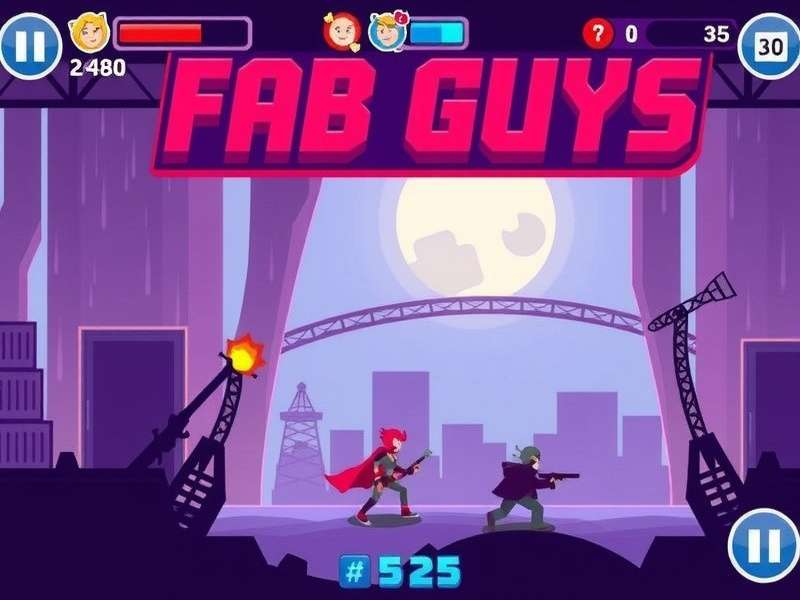 Fab Guys – Fall Guys ultimate guide banner with colorful beans and obstacles